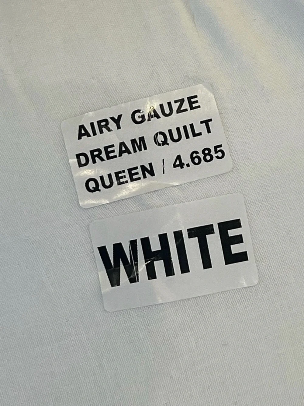 Quince Airy Gauze dream quilt queen- brand new
